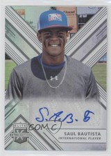 2018 Panini Elite Extra Edition Auto Saul Bautista #179 Auto a6i