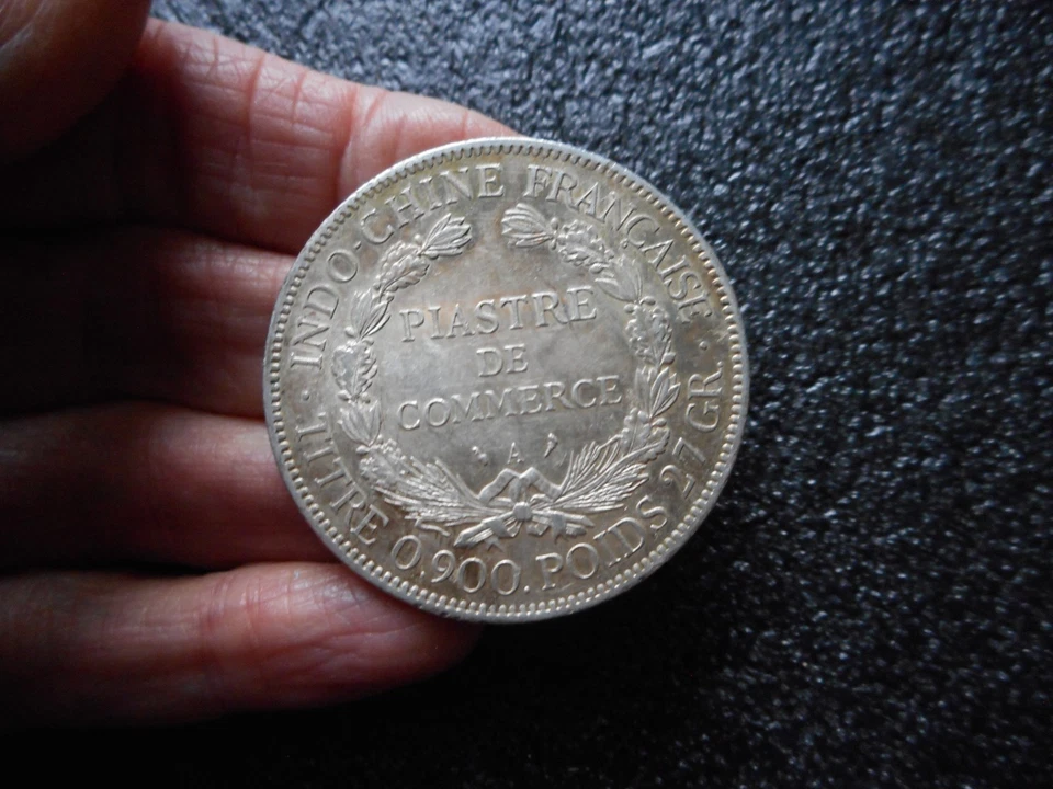 1909-A  FRENCH INDOCHINA  Piastre Silver Coin - Image 4 of 4