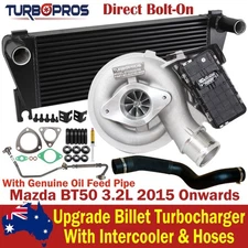 Billet Turbor&Intercooler+Hoses&Oil Feed Pipe For Mazda BT50 3.2L 2015 Onwards