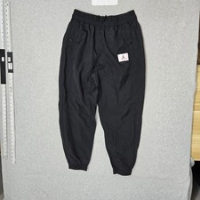 Air Jordan Women Pants L Black Track Jogger Woven Flight Jumpman Logo CV7803-011