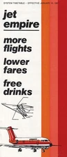 Empire Airlines timetable 1981/01/10