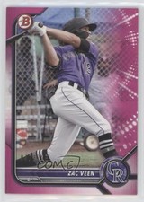 2022 Bowman Prospects Fuchsia Border 47/299 Zac Veen #BP-13 0s9x