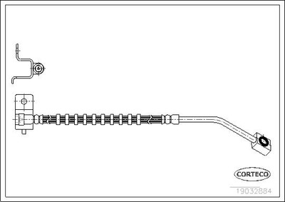 Corteco 19032884 brake hose for Chrysler