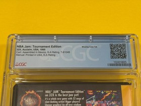NBA JAM TE (1st Print, BEAUTIFUL!!!!, CGC 8.0) Sega Genesis 32X not WATA PSA VGA