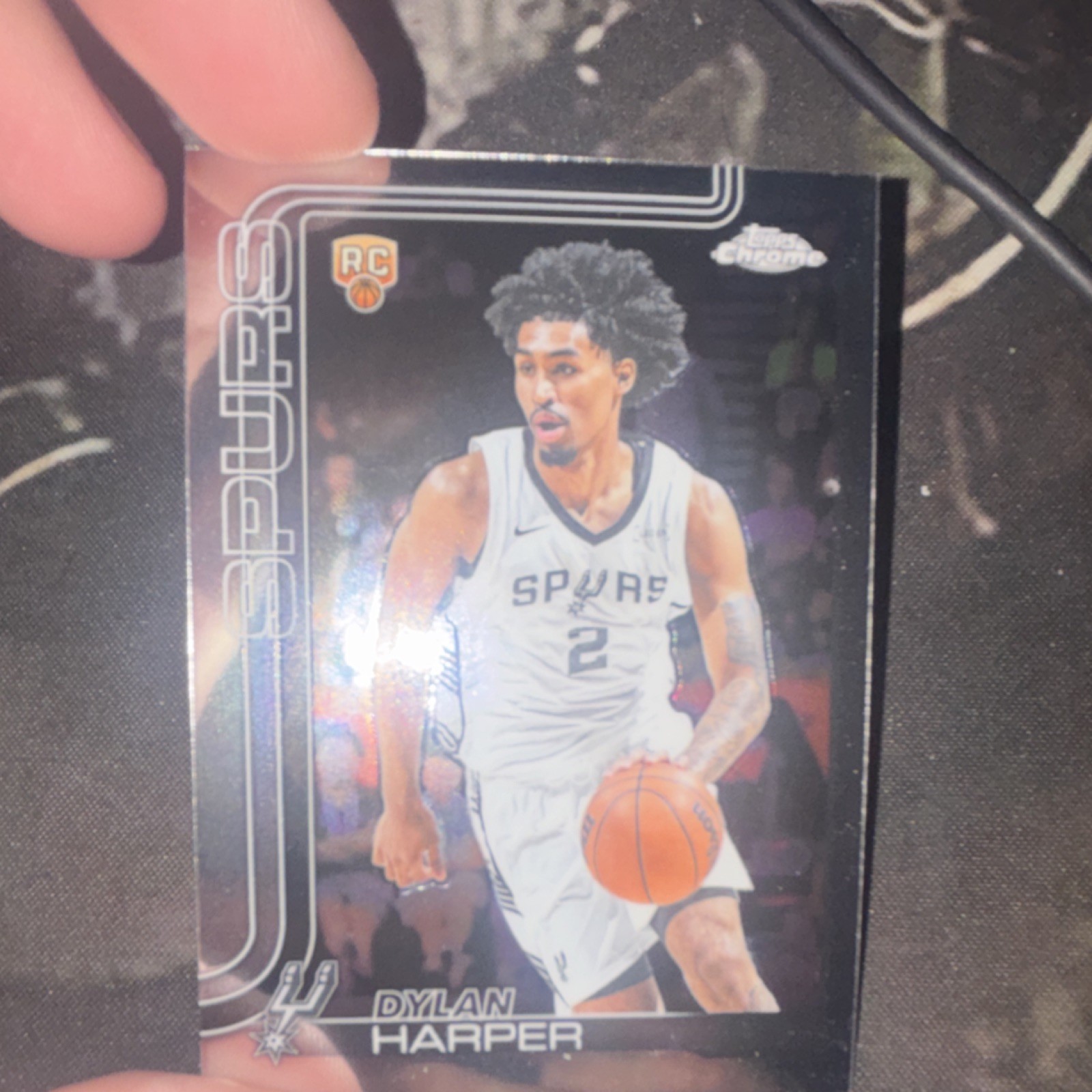 Topps Chrome Dylan Harper San Antonio Spurs NBA Basketball Rookie #252 2025-26