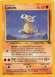Cubone 50/64 Jungle Unlimited Common