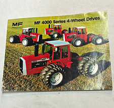 Massey Ferguson MF 4000 Series 4-Wheel Drive Tractors Brochure-Water Damaged
