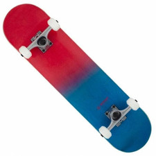 ROCKET - Double Dipped Red & Blue - Complete Skateboard - 7.5" Wide x 30.5" long