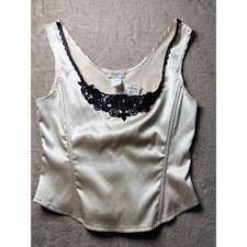 Charlotte Russe Vintage Ivory Lace Corset Deadstock Womens Medium y2K Coquette