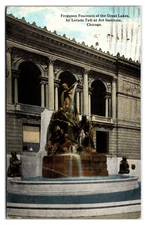 Antique Early 1900s - Art Institute, Chicago Illinois Postcard (Posted 1916)