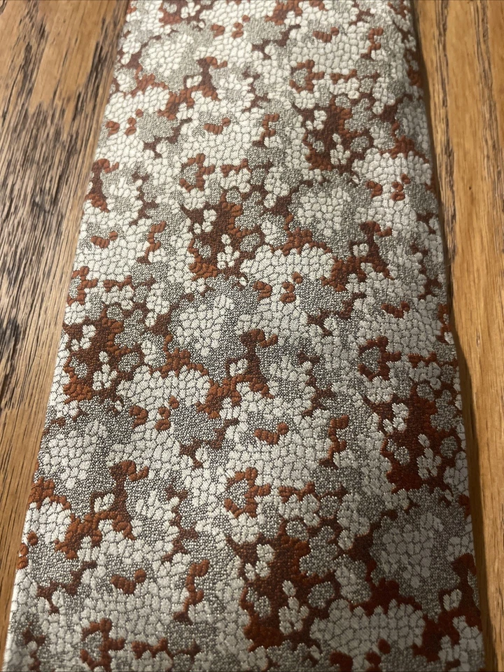 Винтажный 60-х 70-х Sears полиэстер зажим на широкий галстук мод диско абстрактный геометрический - Изображение 3 из 4