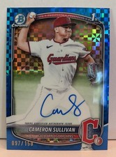 2025 Bowman Chrome Prospect Blue X-Fractor /150 Cameron Sullivan #CPA-CS Auto