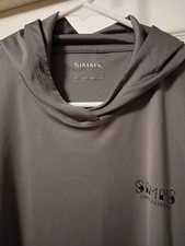 Simms Fishing Products Tech Hoody - Artist Series - Steel/American Trout Men's L