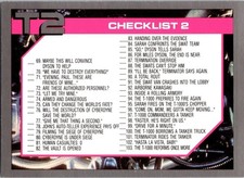 1991 Checklist 2 140 Terminator 2: Judgment Day Impel Art Card CC