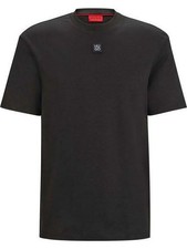 HUGO Herren T-Shirt Relaxed Fit Dalile Schwar...