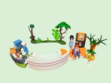 Playmobil Shopping Mall Accessory Bundle ATM Ice Cream Stall Cafe Bench Plants 