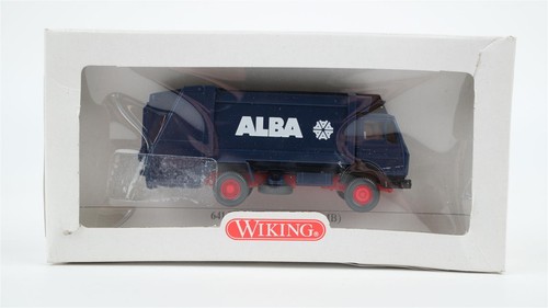 Wiking H0 64100 MB camión de basura a presión ALBA azul-rojo | Condition: Gebraucht