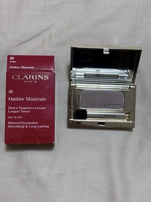 Clarins Ombre Minerale 08 Taupe Eyeshadow Wet Dry Long Lasting Compact New Box