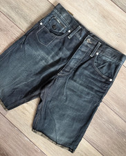 Image of G-STAR RAW MEN'S DARK BLUE MORRIS TAPERED 3301 DENIM SHORTS - 30" - NEW & TAGS
