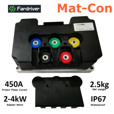 BLDC Motor Controller 48-72V max.450A Sinus Boost Field weak CAN-Bus Bluetooth