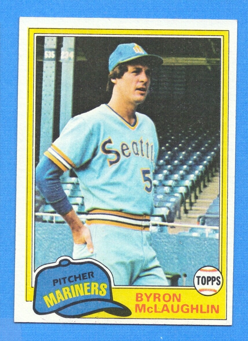 1981 Topps #344 Byron McLaughlin NM Mariners