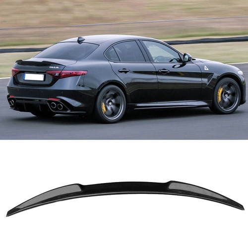 Carbon Fiber Rear Trunk Spoiler Lip QV Style For Alfa Romeo Giulia 15 ...
