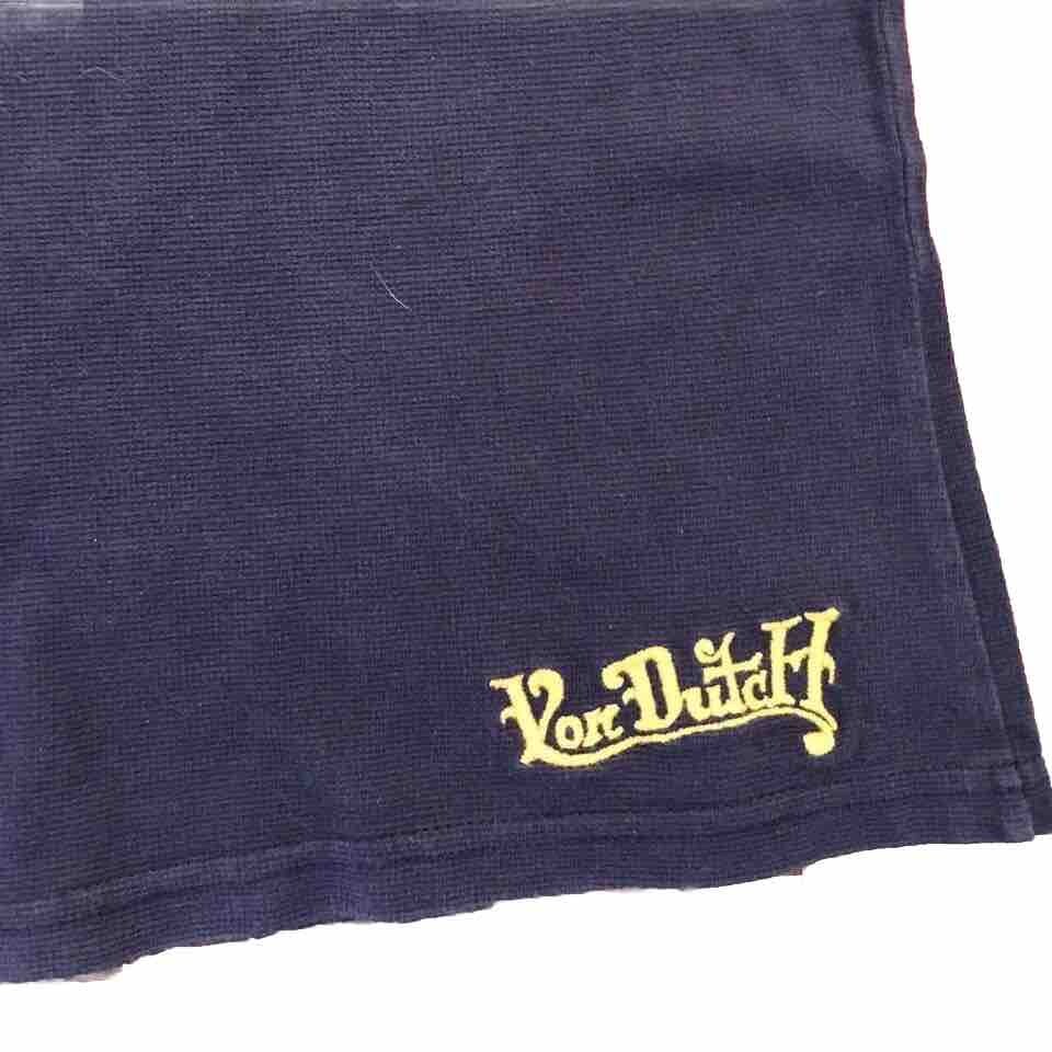 Y2K MENS VON DUTCH NAVY YELLOW POLO MEDIUM STREETWEAR | eBay
