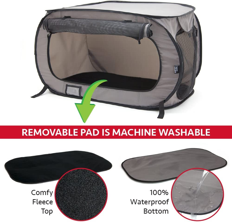Large Pop Open Kennel, Portable Cat Cage Kennel, Waterproof Pet Bed