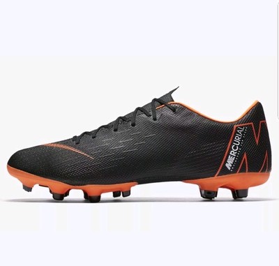 Nike Mercurial Vapor XII Academy FG/MG - Mens Boots - Artificial Grass -  AH7375-081 - Black/Total Orange/White