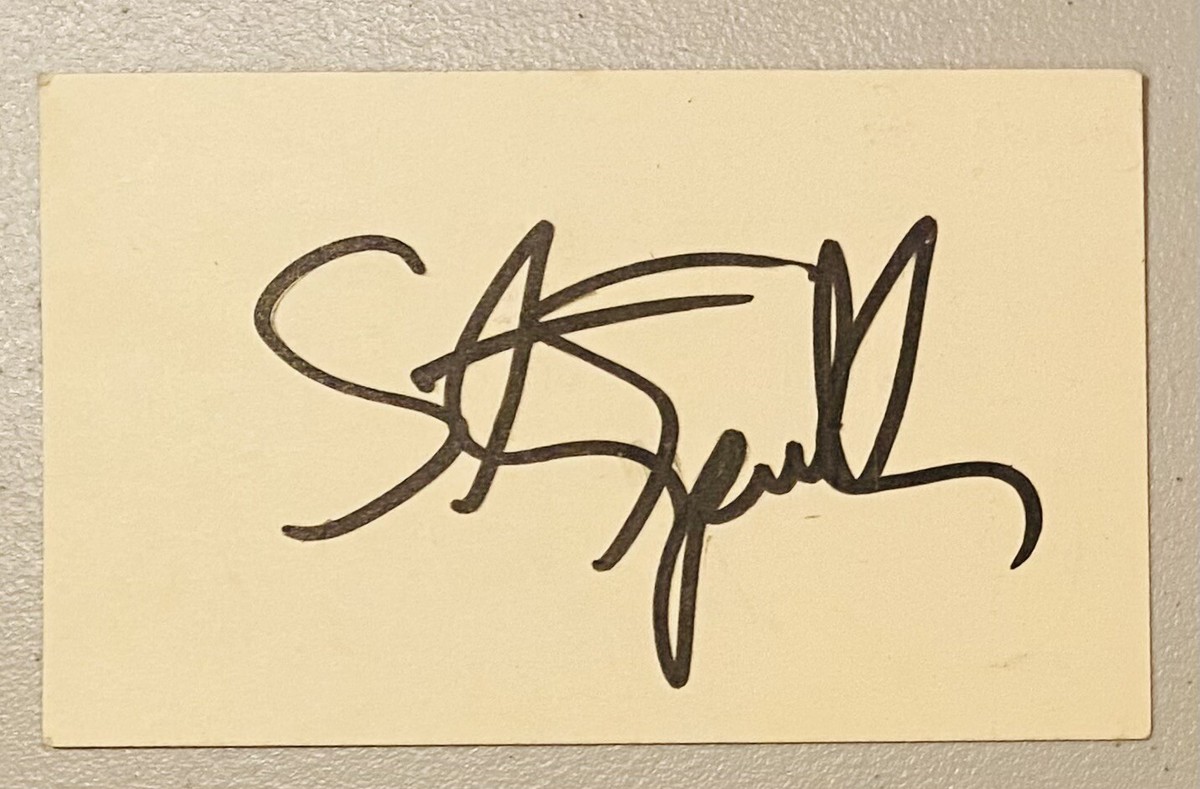 Steven Spielberg Signed Autographed 3.5 x 5.5 Card Full JSA Letter