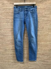 7 For All Mankind Jeans Gwenevere Super Skinny Women's Size 27x28 Stretch Denim