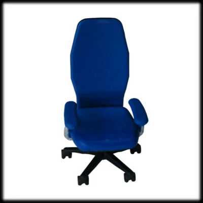 3D PRINTING CORNER 1x 3D bedruckter BÜROSTUHL 1:43 Maßstab, Stärke O, 7mm Modell Innenmöbel Sce