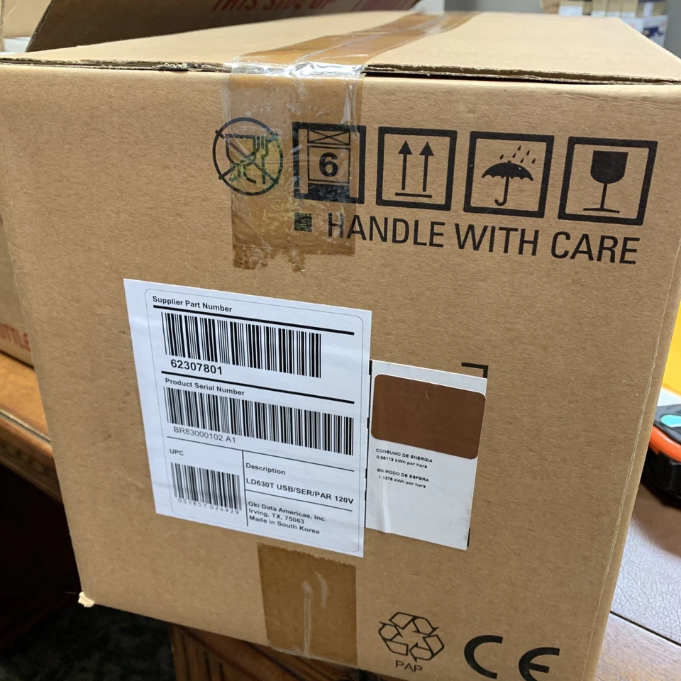 Okidata 62307801 LD630 Series Thermal Label Printer LD630T USB/SER/PAR NEW - Image 2 of 3