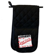 Thing To Do Get Up Survive Go Back Bed  - Mitt Oven Gloves Kitchen BBQ Mitts