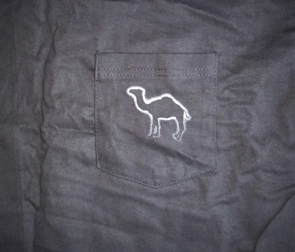 Vintage 90s Joe Camel Cigarettes Eclipse Pocket T-Shirt Black Size XL 46-48  NOS