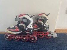 schwarz rot weiße Inline Skates Inliner Gr. 37-40 