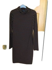 turtle neck body con dress size med