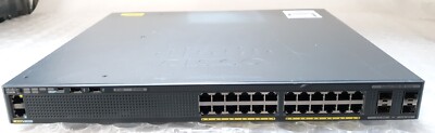 Cisco Catalyst WS-C2960XR-24TS-I 24-Port Switch w/ 1x 250WAC + Cord