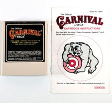 Carnival Game  Manual/Instructions Atari 2600 Tested Working - Combined Ship