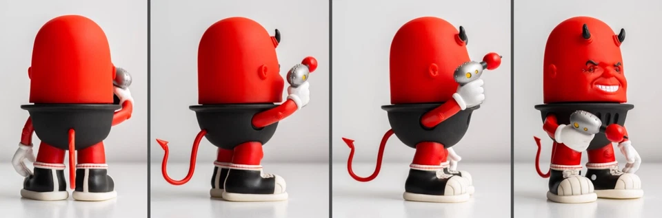 Juego Completo de 9 Luey por Bob Dob & STRANGECO Rojo Verde Gris Nuevo en Caja Edición 100 Foto 4 de 4