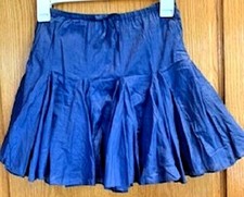 Faded Glory Girls 100 Cotton Skirt Ruffle Pleated Blue Sz: XS 4-5 