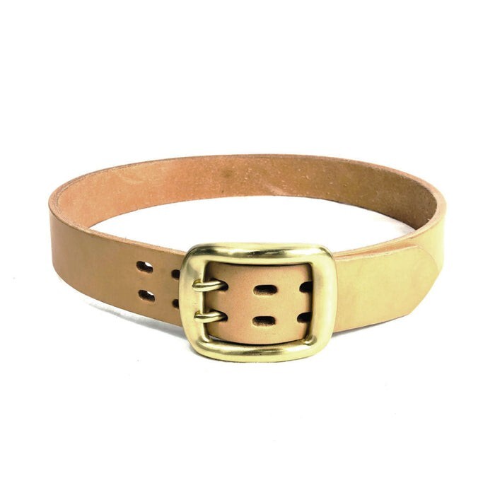 SAMURAI JEANS Double Pin Curved Belt-W001-WP Natural US
