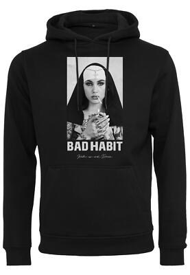 Mister Tee Bad Habit Hoody Pullover Pulli Kapuzensweater Print Front Motiv Nonne