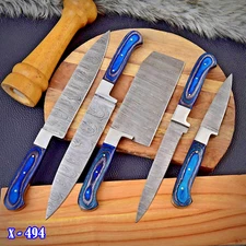 HANDMADE FORGED chef knives set kitchen knife steak boning cleaver universal