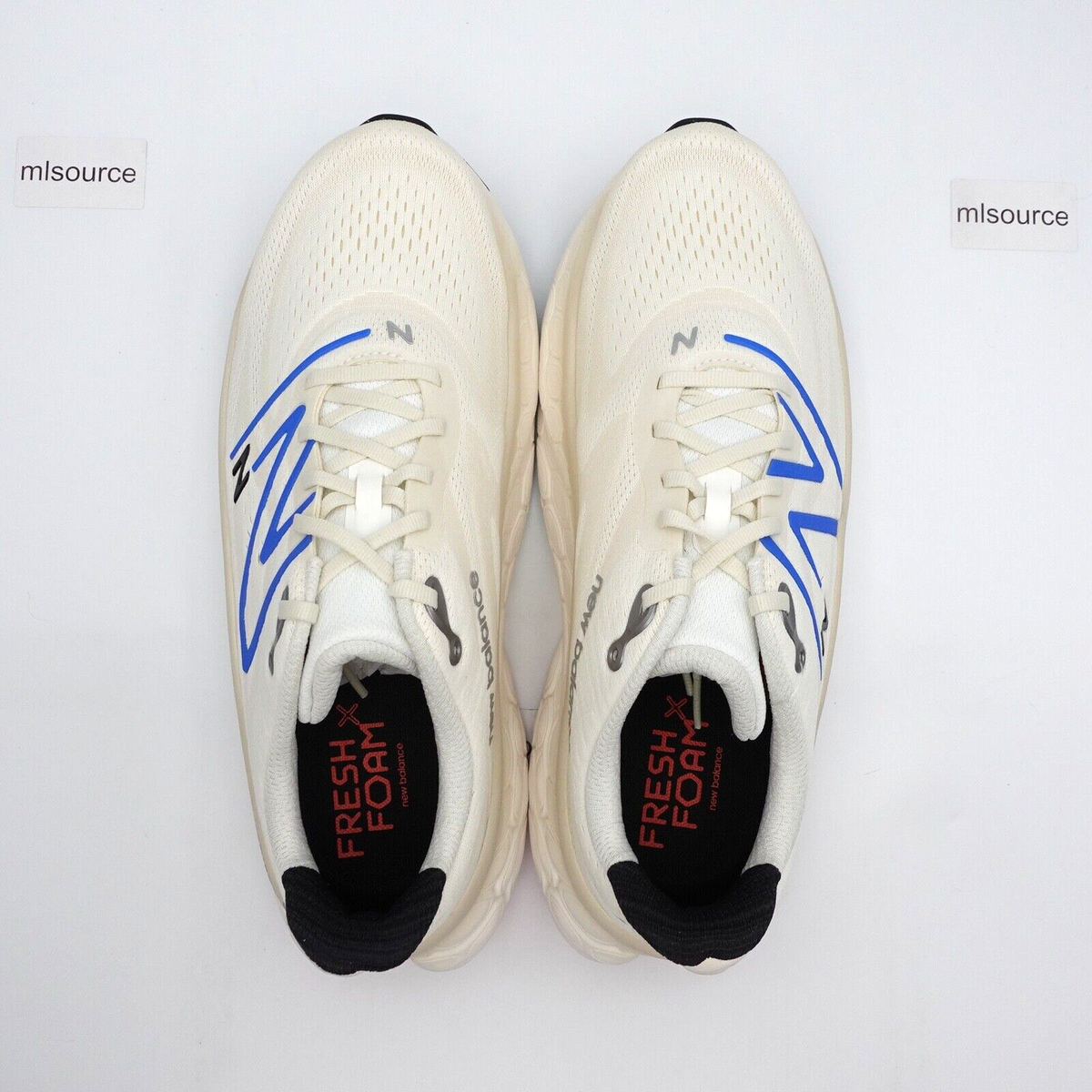Size 11.5 - New Balance Fresh Foam X More v4 Sea Salt Blue