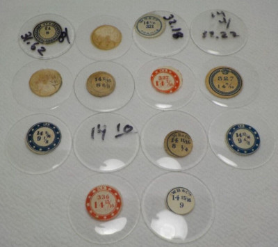 LOT GLASS THICK & THIN POCKET WATCH CRYSTALS SIZE 14 REPLACEMENT PARTS #14