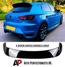 SEAT Leon 'Cupra Look' 5 porte MK3 5F nero lucido spoiler stivali posteriori 2012-2020