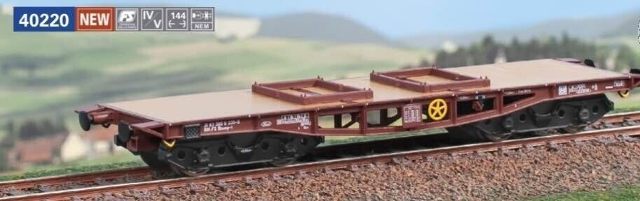 Acme 40220 Platform Wagon with FS Type Rlmmp-t Bogies for Heavy Transport