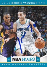 GREIVIS VASQUEZ NEW ORLEANS HORNETS SIGNED CARD GRIZZLIES RAPTORS NETS KINGS