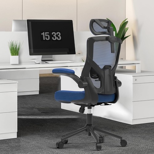 Ergonomic Mesh Desk Chair, High Back Computer Chair- Adjustable Headrest - Picture 9 of 9